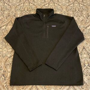 Mint Patagonia Better Sweater 1/4 Zip Black Mens Sz XL